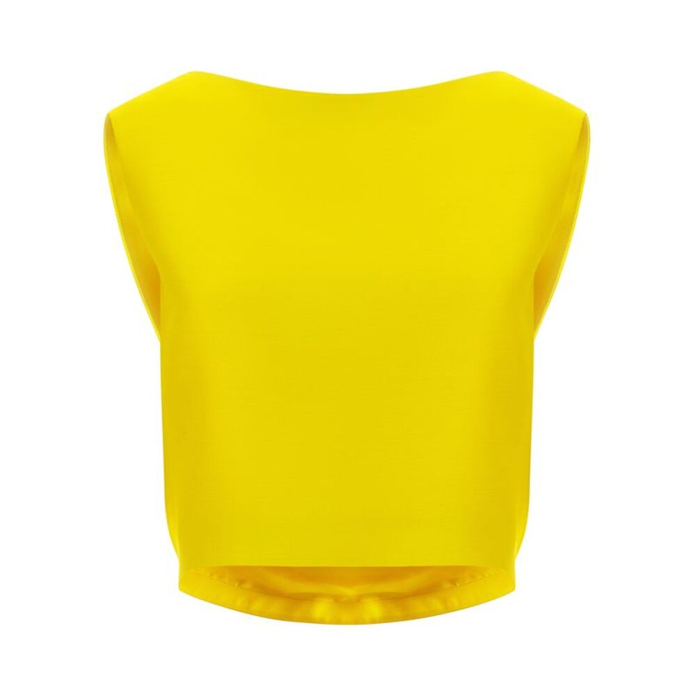 Balenciaga Women Draped Crop Top